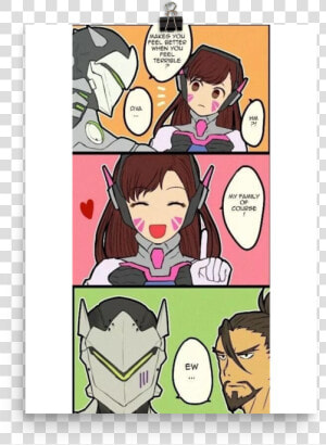 Dva And Oni Genji  HD Png Download