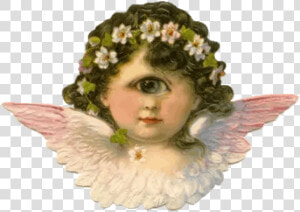 Victorian Angel   Png Download   Cherub Head And Wings Painting  Transparent Png