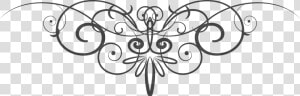 Line Art design black And White visual Arts pattern coloring   Transparent Flourishes Png  Png Download