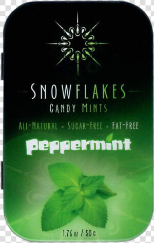 Snowflakes Xylitol Candy Tin   Herbal  HD Png Download