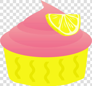 Free Cupcake Clipart   Pink And Yellow Cupcake Clipart  HD Png Download