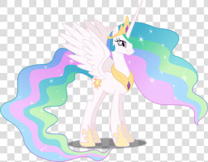 Svg Unicorn Princess   Princess Celestia Transparent Background  HD Png Download