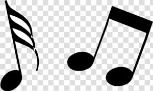 Note Music Notes Clipart Black And White Free Transparent   Music Symbol Music Notes Clipart  HD Png Download