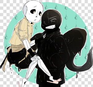 This Was A Gift And Tribute To The Artist  Who In The   Fluffytale Sans X Nightmare Sans Kiss  HD Png Download
