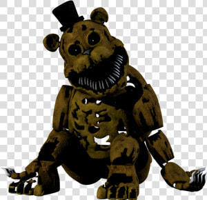 Jpg Transparent Stock Fivenightsatfreddys Artworknightmare   Fnaf Nightmare Golden Freddy  HD Png Download