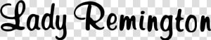Lady Remington Logo Png Transparent   Calligraphy  Png Download