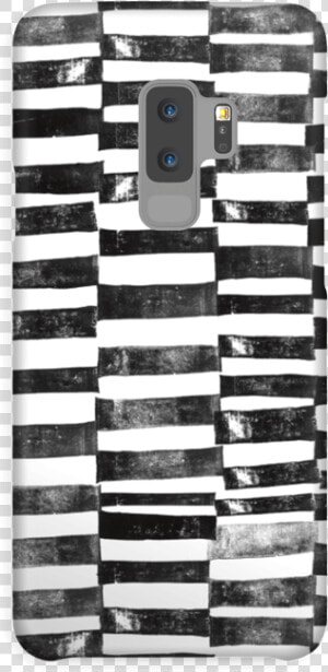 Black Painted Lines Case Galaxy S9 Plus   Mobile Phone  HD Png Download