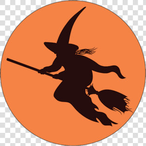 Flying Witch Button   Flying Witch Graphic  HD Png Download
