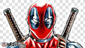 Deadpool Speed Drawing Video In Description  HD Png Download