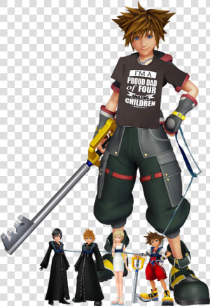 I M A Proud Dad Of Four Ng Children Kingdom Hearts   Sora Kingdom Hearts  HD Png Download