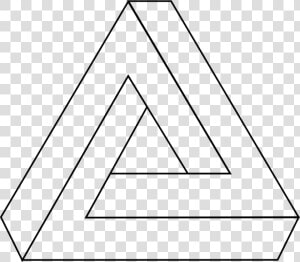 Line Art triangle symmetry   Impossible Triangle Clipart  HD Png Download