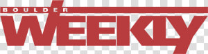 Boulder Weekly  HD Png Download