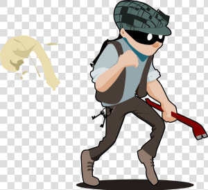 With No Sack Clip   Thief Clip Art Png  Transparent Png