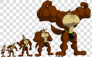 Transparent Titan Clipart   Looney Tunes Muscle Coyote  HD Png Download