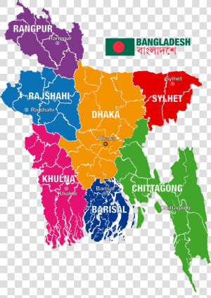 Bangladesh Political Map Clip Arts   Political Map Bangladesh Map  HD Png Download