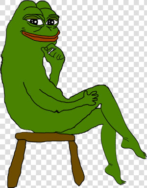 Pepe The Frog Sling Bag Crossbody Women Shoulder Casual   Naked Pepe The Frog Sitting  HD Png Download