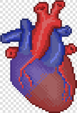 Pixels Drawing Realistic   Real Heart Pixel Art  HD Png Download