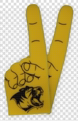 Foam Fingers   Lion  HD Png Download