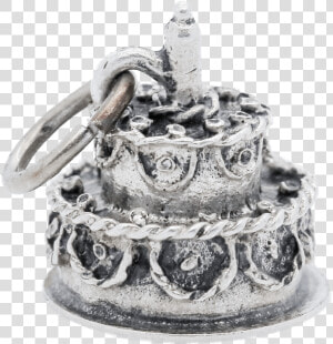 Vintage Sterling Silver Birthday Cake Happy Birthday   Body Jewelry  HD Png Download