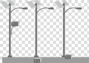 Basic Components Of Solar Led Street Light  HD Png Download