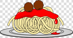 Clipart   Spaghetti And Meatballs Clipart  HD Png Download