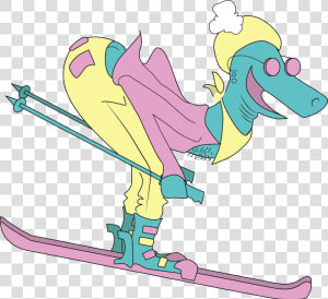 Skier Stops  HD Png Download