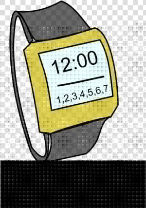 Watch Svg Clip Arts   Cartoon Digital Clocks Transparent  HD Png Download