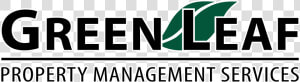 Green Leaf Property Management Services Logo   Graphic Design  HD Png Download