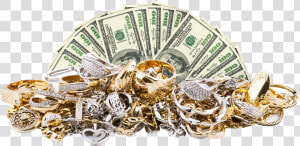 Money And Gold And Diamonds  HD Png Download