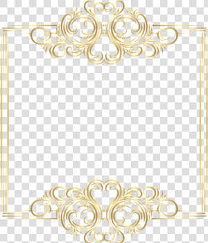 Gold Border Frame Png   Elegant Gold Frame Png  Transparent Png