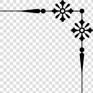Decorative Floral Corner   Decorative Corner Png  Transparent Png