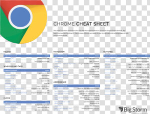 Illustrated Table Of Chrome Keyboard Shortcuts   Circle  HD Png Download