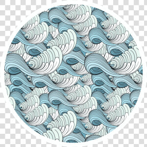 Wave   Zen Doodle Waves  HD Png Download
