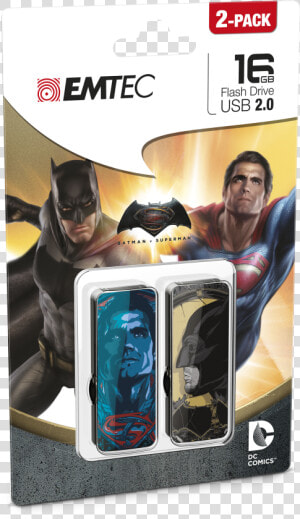 M700 Bvs Superman 2 Pack Cardboard   Batman Vs Superman 16gb  HD Png Download