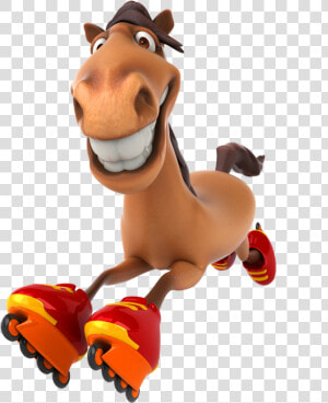 Clydesdale Horse Cartoon Animation   Funny Horse Cartoon Png  Transparent Png