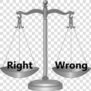 Scale Of Right And Wrong   Right Vs Wrong Scale  HD Png Download