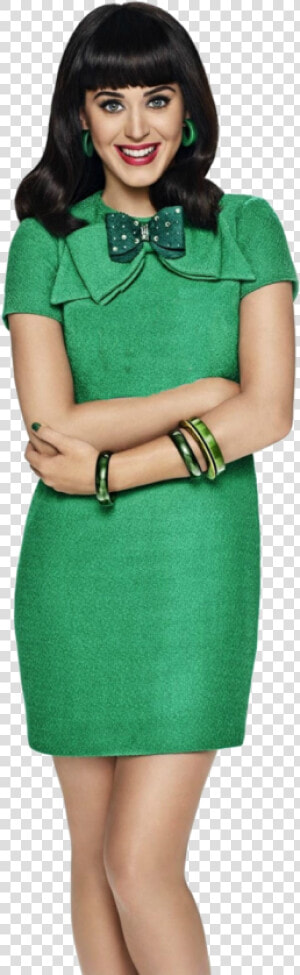 Katy Perry In Green Png  Transparent Png
