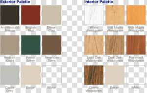 Colors And Woodgrain Options   Vinyl Window With Wood Color Interior  HD Png Download