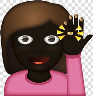Girl Middle Finger Emoji  HD Png Download