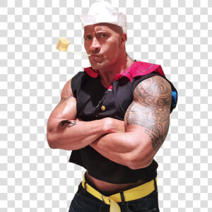 Dwayne Johnson Popeye  HD Png Download
