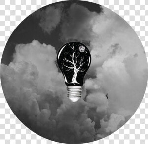  sticker  grunge  tumblr  spacey  circle  dark   Aesthetic Black And White Clouds  HD Png Download