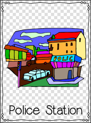 Efl Elementary Teachers Town   Flash Card Nouns Places  HD Png Download