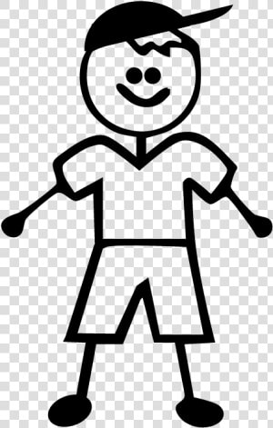 Transparent Stick Figure Family Png   Stick Figure Boy Clipart  Png Download