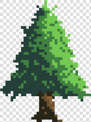 Thumb Image   Pine Tree Pixel Art  HD Png Download