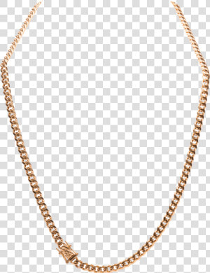 Gold Cuban Necklace Png  Transparent Png