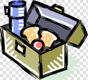 Vector Illustration Of Lunch Box Used By Schoolchildren   Lunch Box  HD Png Download