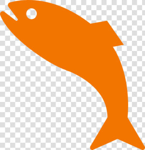 Orange Jumping Fish Svg Clip Arts   Jumping Fish Clipart  HD Png Download