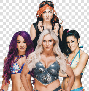 Charlotte Flair Bayley 4 Horsewomen Stickers decals   Girl  HD Png Download