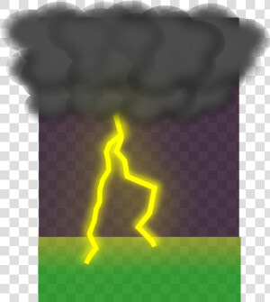 Clouds And Lightning   رعد و برق كرتون  HD Png Download