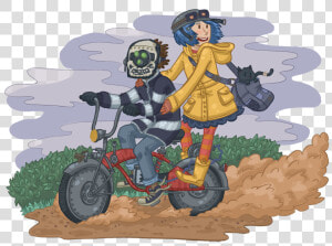 Coraline Wybie Bike  HD Png Download